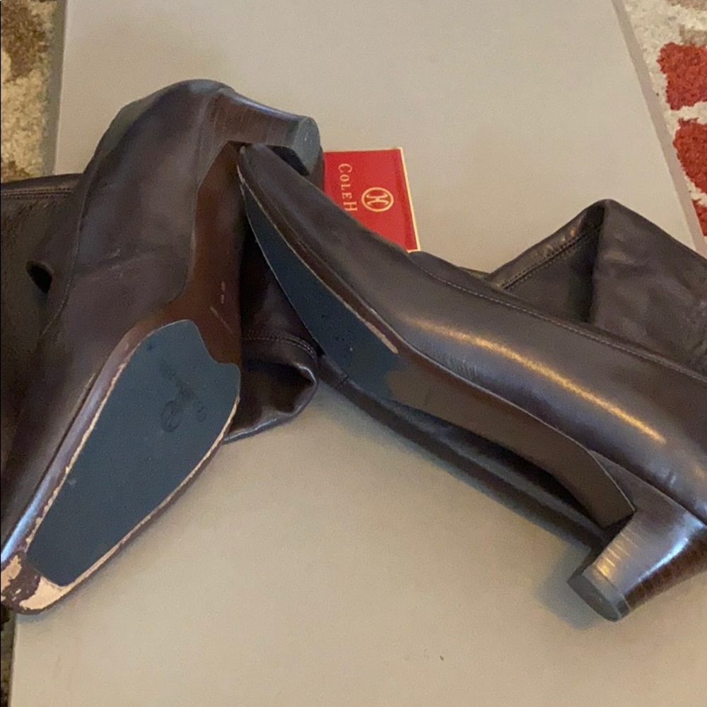 Cole Haan dark chocolate boots - Picture 4 of 8